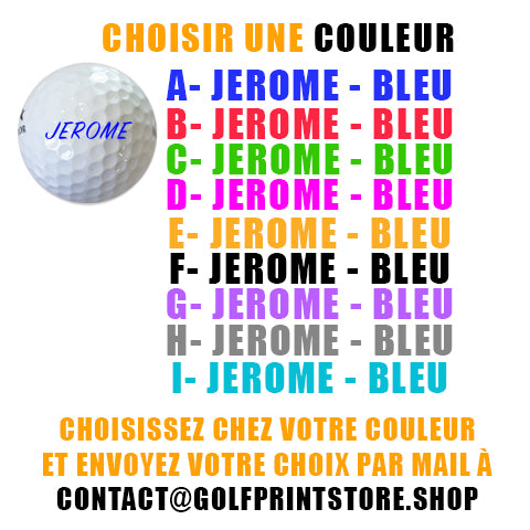 Lot de balles de golf personnalisées Anniversaire